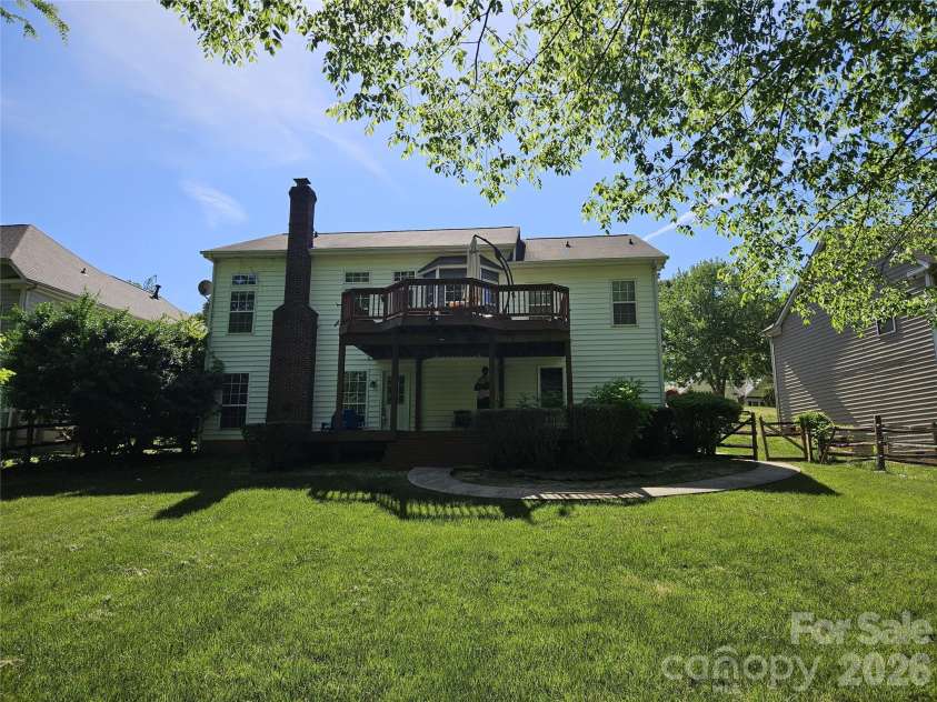 11632 Long Forest Drive, Charlotte, NC 28269.  MLS# CAR4369934, YatesRealty ID 23743. Rear House View