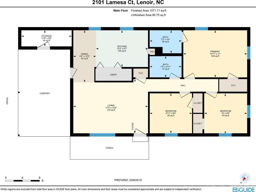 2101 LaMesa Court, Lenoir, NC 28645.  MLS# CAR4378886, YatesRealty ID 23751. 