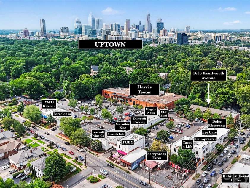 1636 Kenilworth Avenue, Charlotte, NC 28203.  MLS# CAR4391253, YatesRealty ID 23755. 