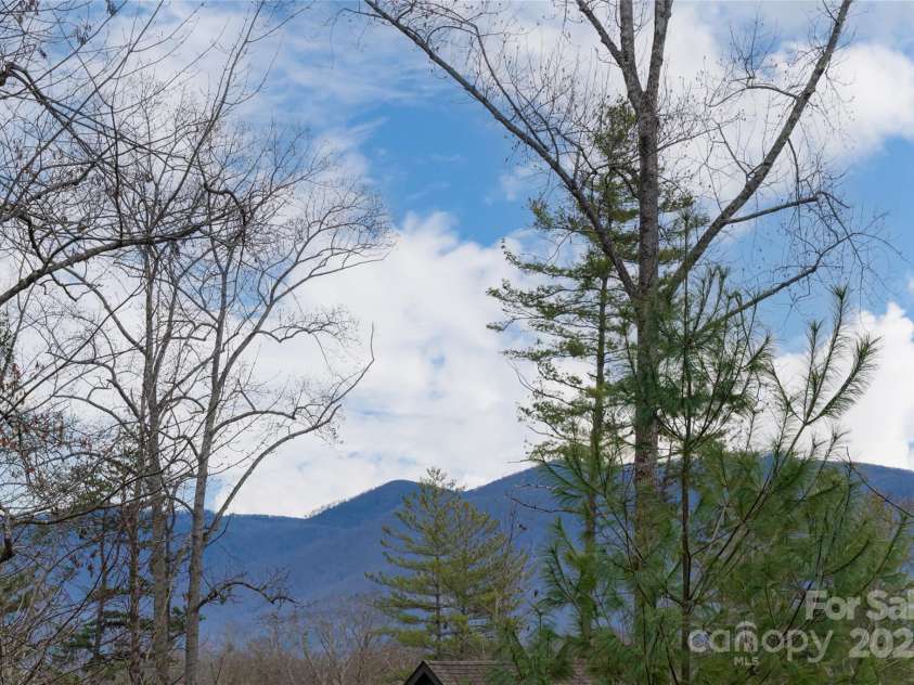 42 Towering Oaks Lane, Asheville, NC 28805.  MLS# CAR4334272, YatesRealty ID 2376. Mountain View from Front porch 