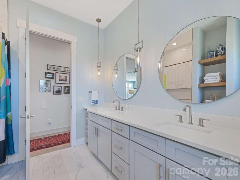 717 Daniel Circle Drive, Mills River, NC 28759.  MLS# CAR4355439, YatesRealty ID 23761. Bathroom, spacious cabinetry and counter areas