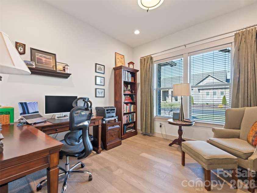 717 Daniel Circle Drive, Mills River, NC 28759.  MLS# CAR4355439, YatesRealty ID 23761. Front Office Room, Bright natural lighting
