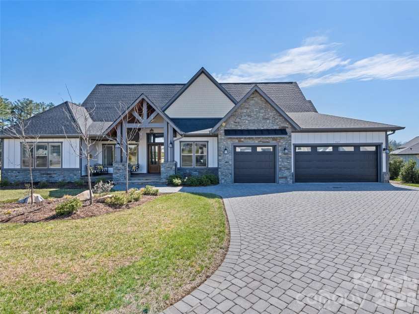 717 Daniel Circle Drive, Mills River, NC 28759.  MLS# CAR4355439, YatesRealty ID 23761. Frontal Elevation, View #2