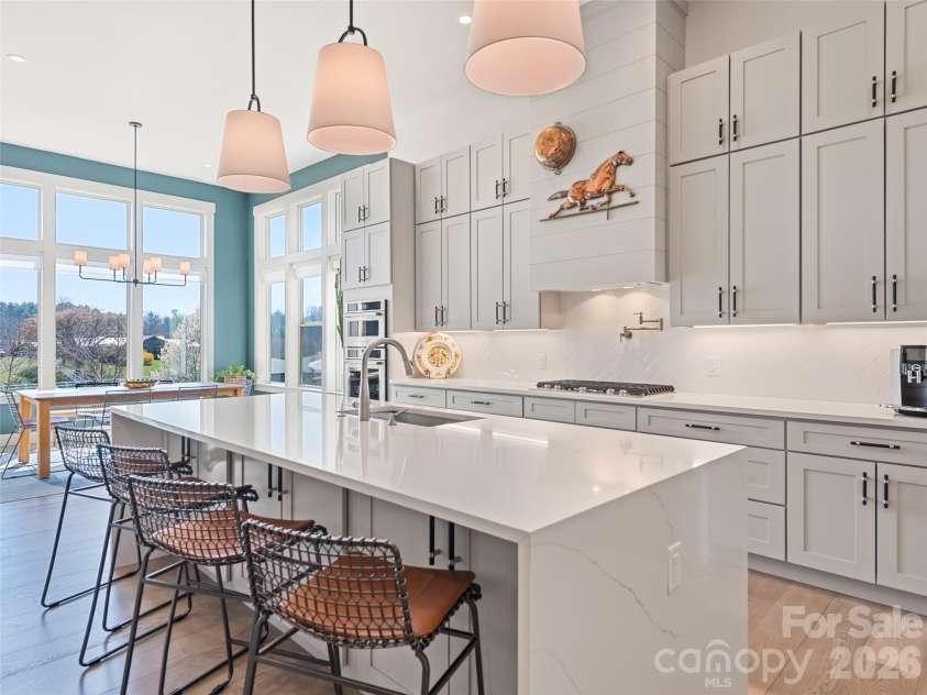 717 Daniel Circle Drive, Mills River, NC 28759.  MLS# CAR4355439, YatesRealty ID 23761. Kitchen and adjacent spacious dining area