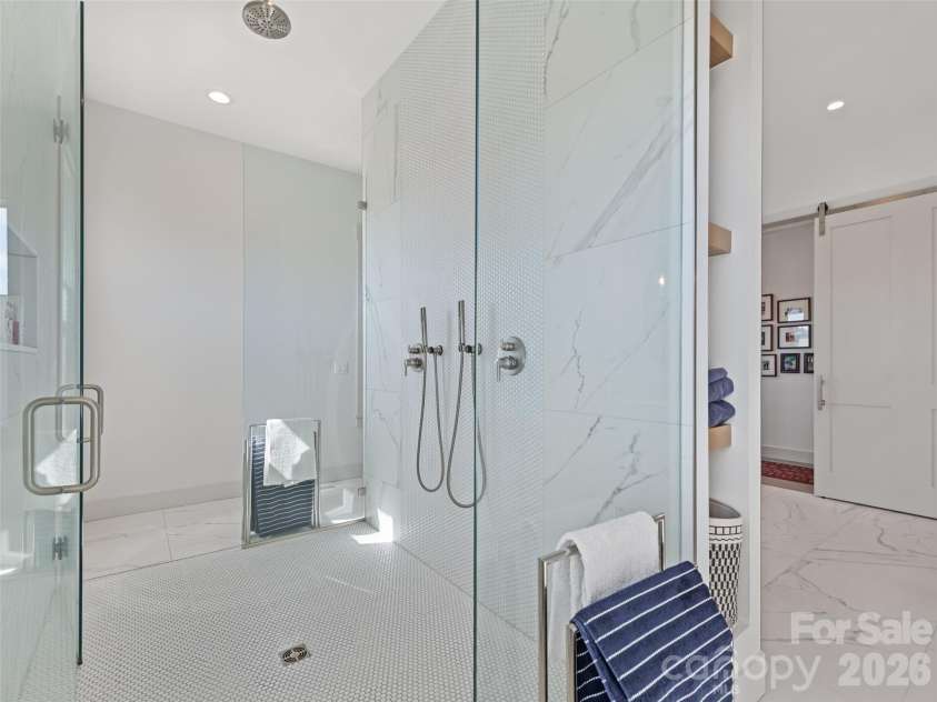 717 Daniel Circle Drive, Mills River, NC 28759.  MLS# CAR4355439, YatesRealty ID 23761. Primary Bedroom's shower