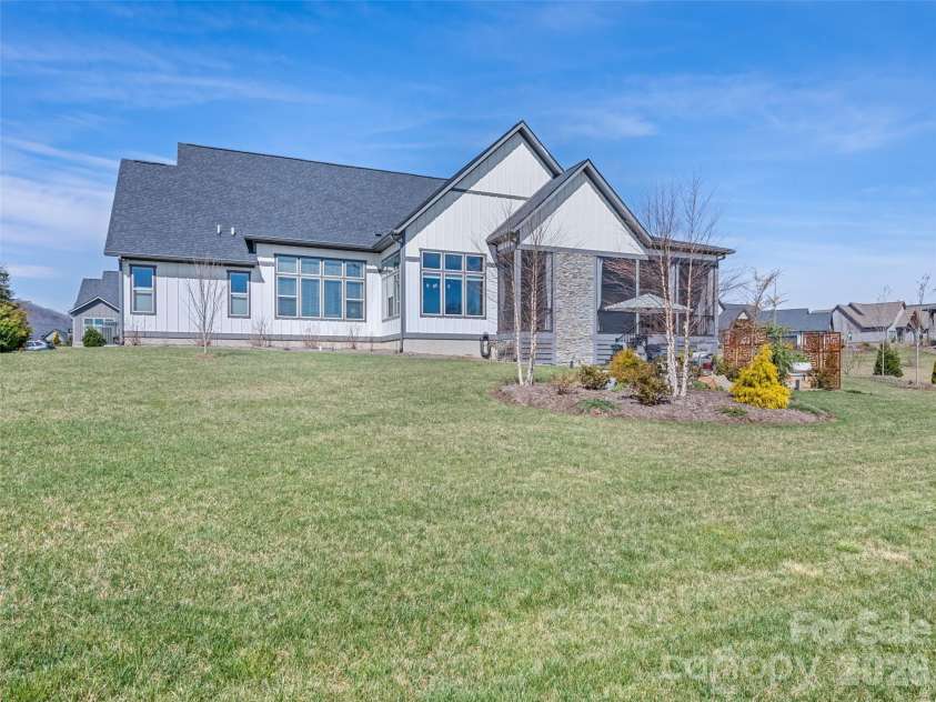 717 Daniel Circle Drive, Mills River, NC 28759.  MLS# CAR4355439, YatesRealty ID 23761. Rear Elevation 1