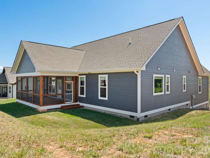 111 Pisgah Gap Drive, Candler, NC 28715.  MLS# CAR4381392, YatesRealty ID 23766. Back yard