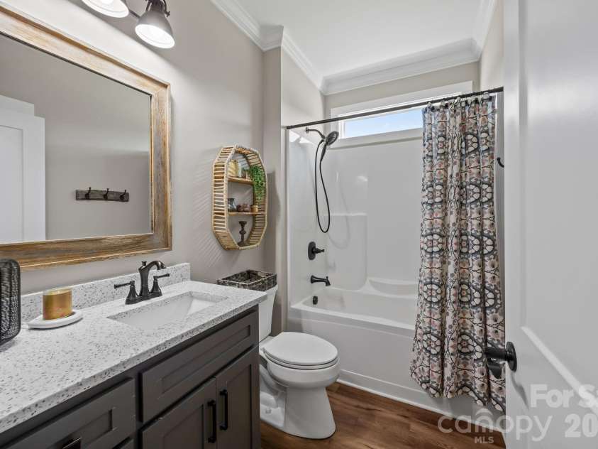 147 Haystack Lane, Olin, NC 28660.  MLS# CAR4375441, YatesRealty ID 23772. Main level full bathroom