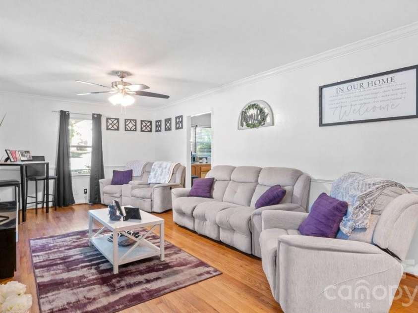 1201 Memory Lane, Monroe, NC 28112.  MLS# CAR4383168, YatesRealty ID 23775. Living room