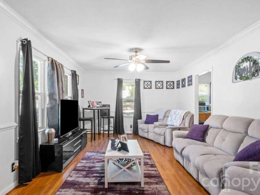 1201 Memory Lane, Monroe, NC 28112.  MLS# CAR4383168, YatesRealty ID 23775. Living room