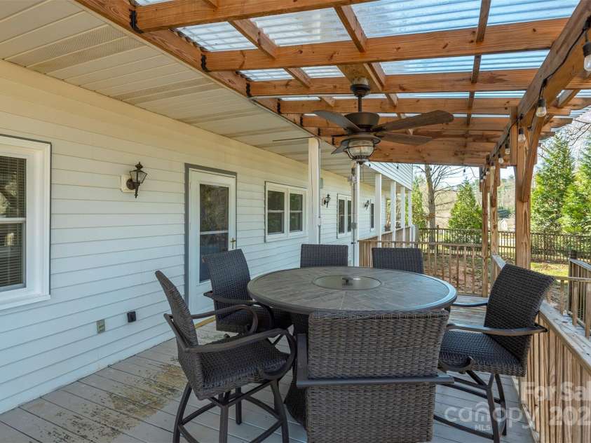 1740 Haywood Road, Hendersonville, NC 28791.  MLS# CAR4226897, YatesRealty ID 2378. Covered deck 