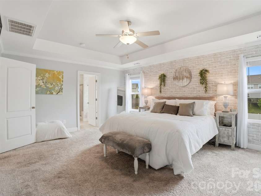 4224 Allenby Place, Monroe, NC 28110.  MLS# CAR4380450, YatesRealty ID 23783. Primary Bedroom Suite