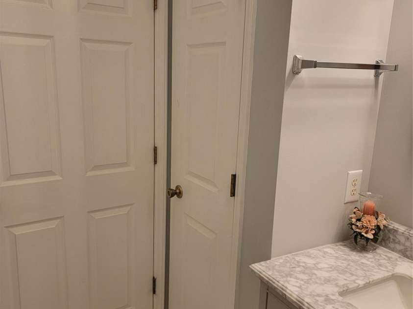 107 Forrest Glenn Court, King, NC 27021.  MLS# CAR4350946, YatesRealty ID 23795. Full Hall Bath Storage Closet