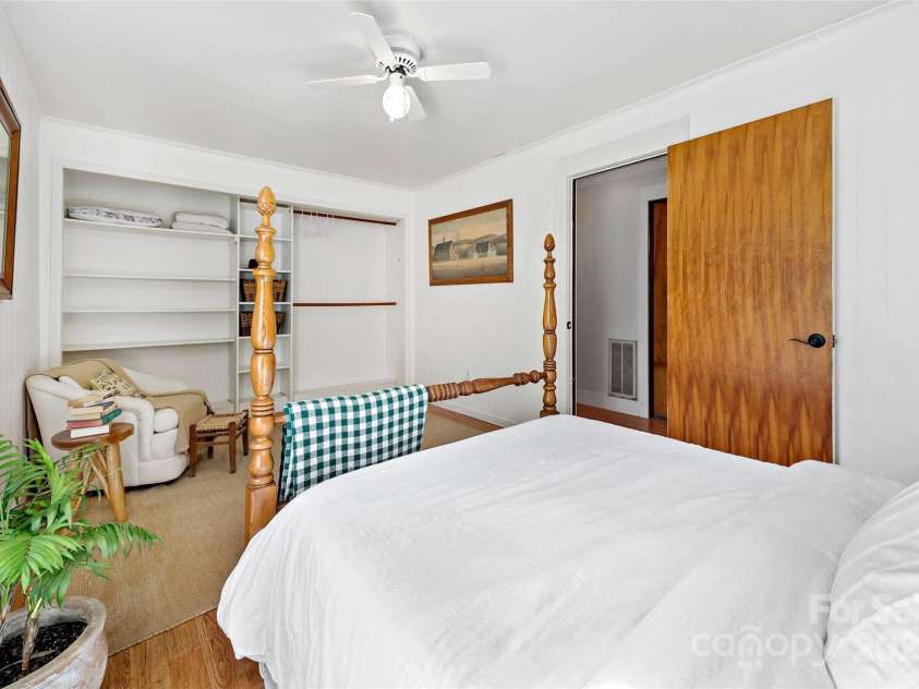 570 Brandon Road, Black Mountain, NC 28711.  MLS# CAR4241895, YatesRealty ID 238. Lower Level Bedroom