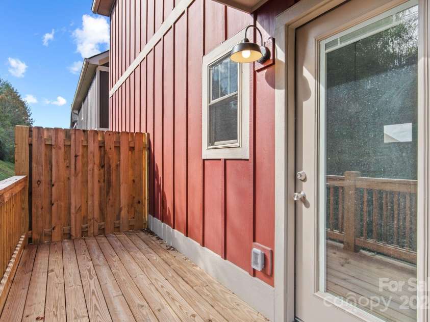 90 Wheeler Road, Weaverville, NC 28787.  MLS# CAR4193828, YatesRealty ID 238. Back Deck