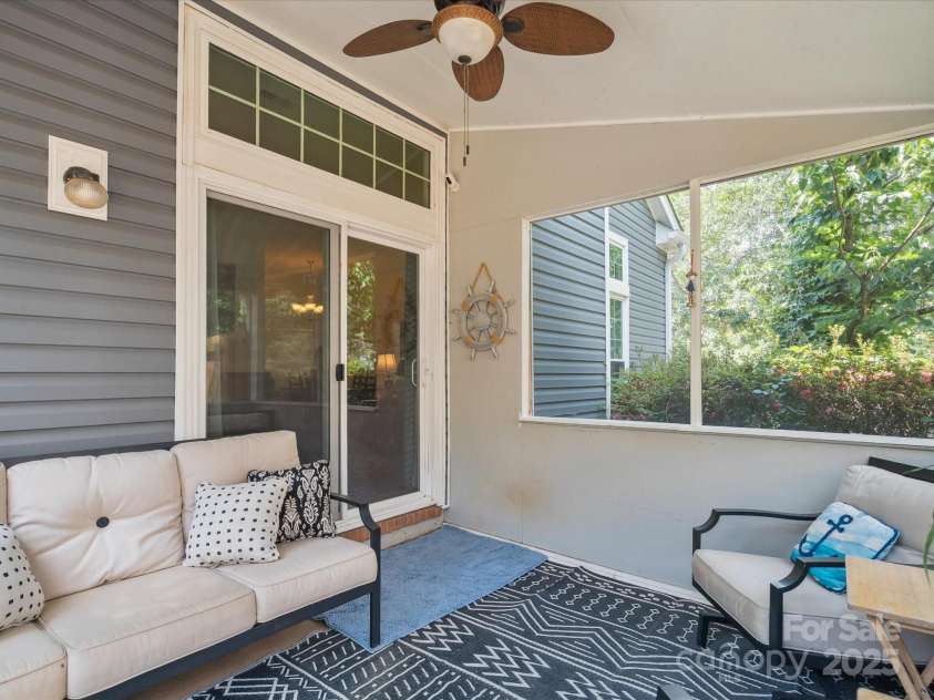 8323 Bedford Green Lane, Charlotte, NC 28215.  MLS# CAR4275537, YatesRealty ID 23810. Screened Porch