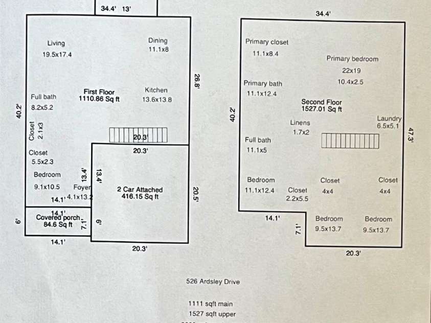 526 Ardsley Drive, Locust, NC 28097.  MLS# CAR4377039, YatesRealty ID 23814. Floor plan for 526 Ardsley Dr, Locust