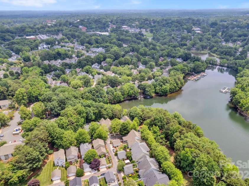 104 Edgewater Park Street, Davidson, NC 28036.  MLS# CAR4265755, YatesRealty ID 23819. Aerial