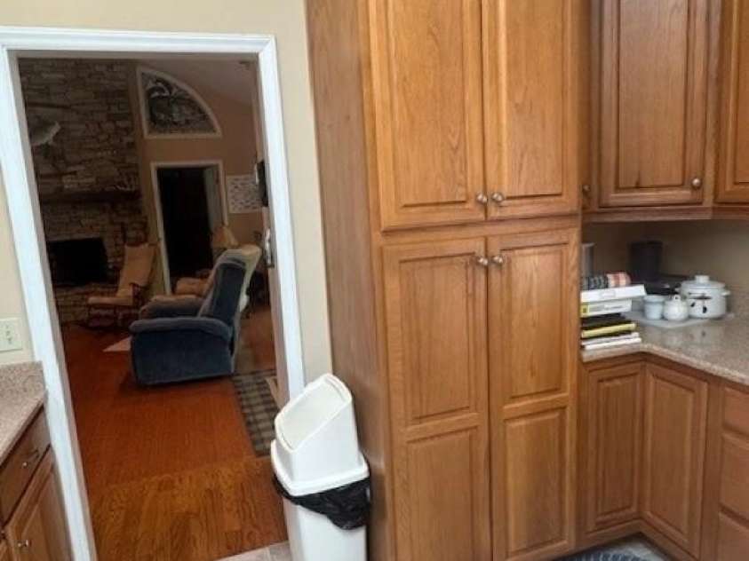 240 Goshen Terrace, Wilkesboro, NC 28697.  MLS# CAR4262846, YatesRealty ID 23821. Kitchen looking toward Great room