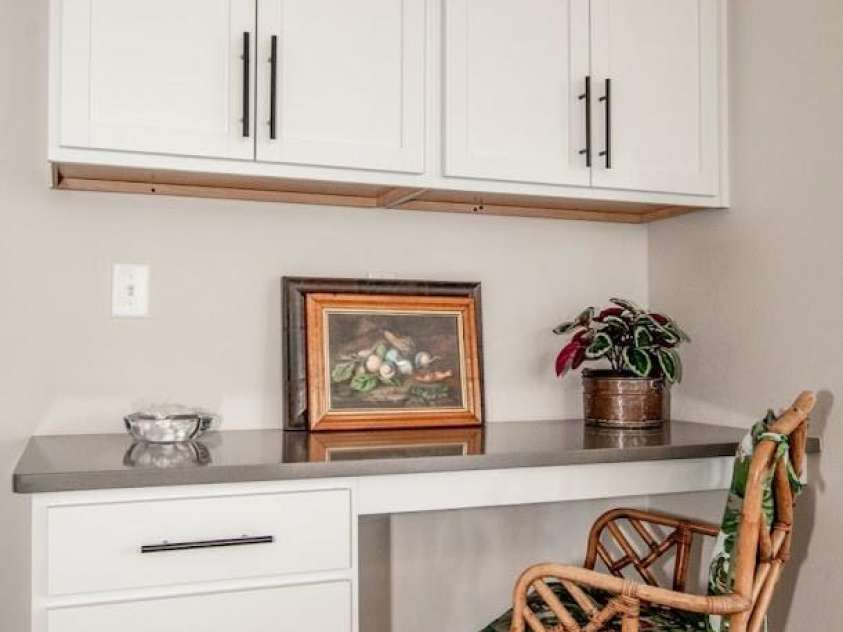 1270 Brawley School Road, Mooresville, NC 28117.  MLS# CAR4373576, YatesRealty ID 23829. Built-in desk