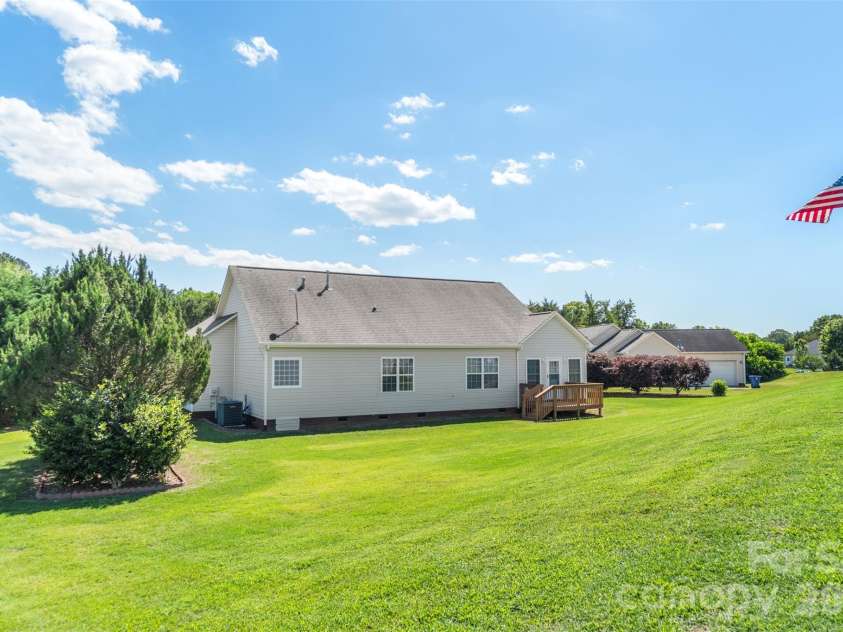 202 Big Dipper Court, Wingate, NC 28174.  MLS# CAR4382477, YatesRealty ID 23833. Rear view