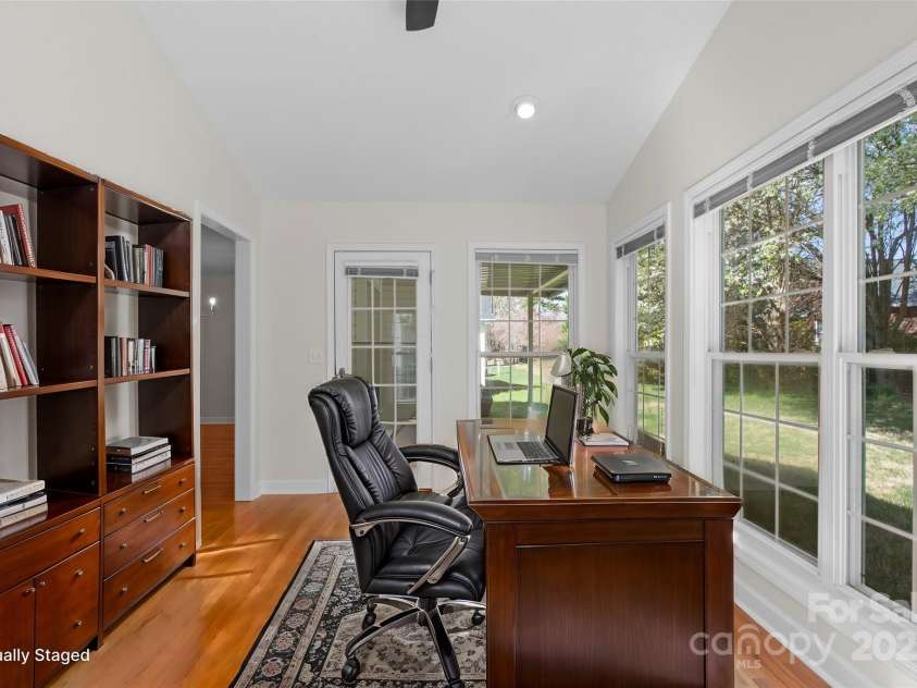 1207 Overhill Road, Salisbury, NC 28144.  MLS# CAR4228943, YatesRealty ID 2384. VS - Sunroom as Office