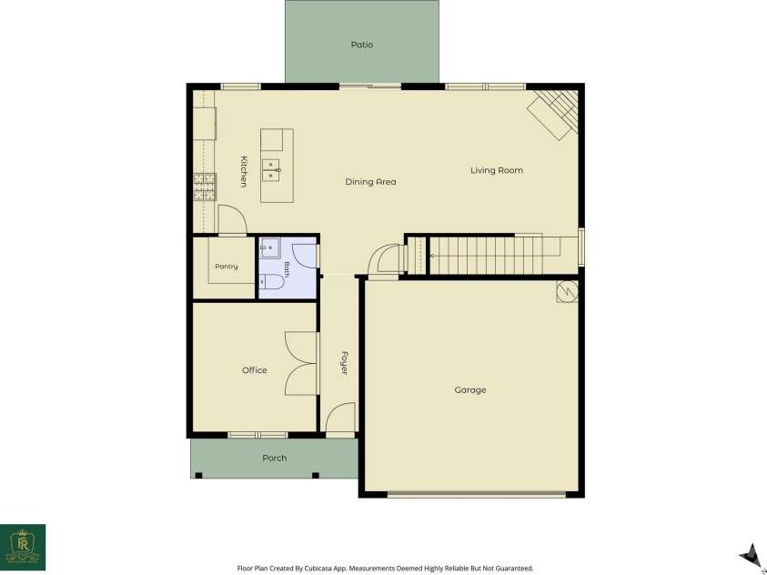 118 Hill Lane, Troutman, NC 28166.  MLS# CAR4376345, YatesRealty ID 23843. First Floor Floor Plan