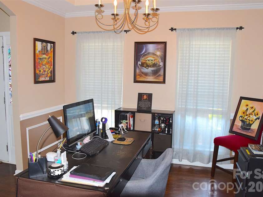 2007 Streamlet Way, Monroe, NC 28110.  MLS# CAR4376790, YatesRealty ID 23855. Formal Dining room, makes a good office as well.