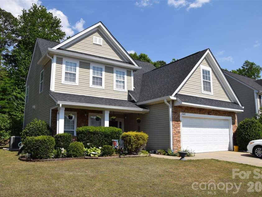 2007 Streamlet Way, Monroe, NC 28110.  MLS# CAR4376790, YatesRealty ID 23855. From the road.