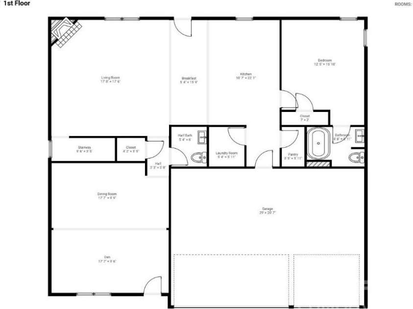 112 Meadow Stream Drive, Mount Holly, NC 28120.  MLS# CAR4378040, YatesRealty ID 23856. First Floor 