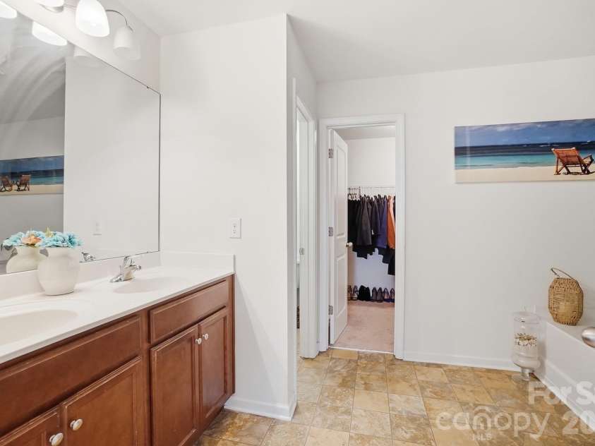 112 Meadow Stream Drive, Mount Holly, NC 28120.  MLS# CAR4378040, YatesRealty ID 23856. Primary Bathroom with Dual Vanity 