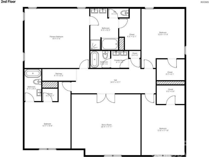 112 Meadow Stream Drive, Mount Holly, NC 28120.  MLS# CAR4378040, YatesRealty ID 23856. Second Floor 