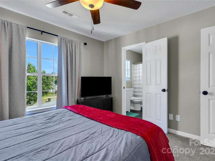 7 Diamond Hill Court, Greer, SC 29651.  MLS# CAR4317117, YatesRealty ID 2386. A view of your front yard from bed!