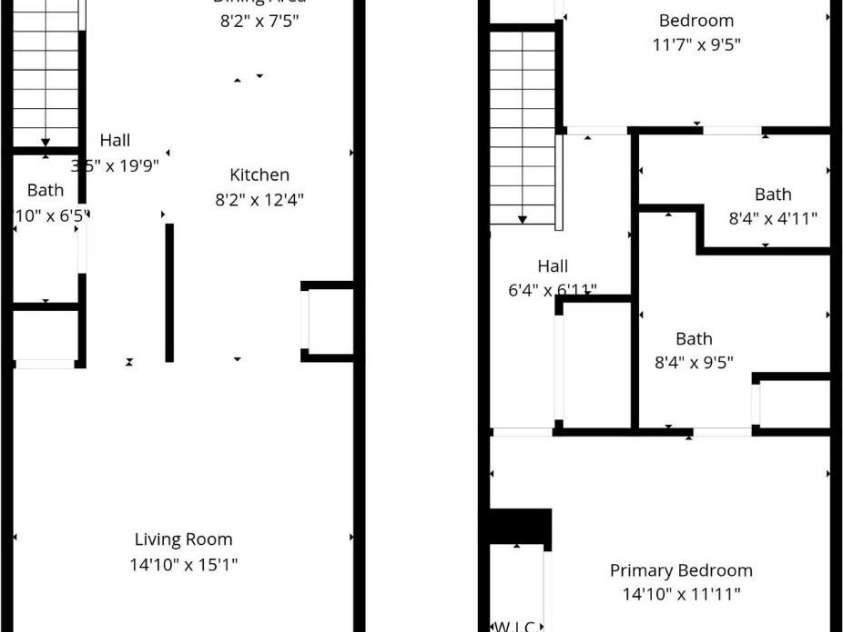 12764 Persimmon Tree Drive, Charlotte, NC 28273.  MLS# CAR4372300, YatesRealty ID 23871. Floorplan