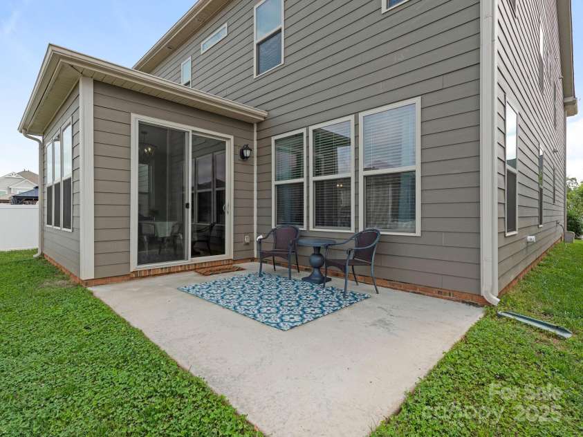 4305 Twenty Grand Drive, Indian Trail, NC 28079.  MLS# CAR4267509, YatesRealty ID 23876. Rear Patio