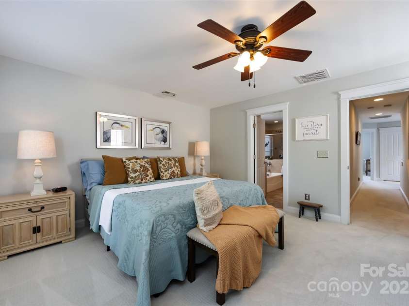 298 Bridges Farm Road, Mooresville, NC 28115.  MLS# CAR4273667, YatesRealty ID 23885. Primary Bedroom at the front of the house on the second floor
