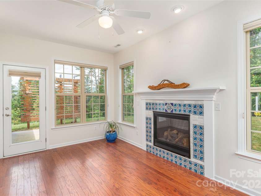 309 Wild Ginger Court, Weaverville, NC 28787.  MLS# CAR4277485, YatesRealty ID 23886. Sunroom