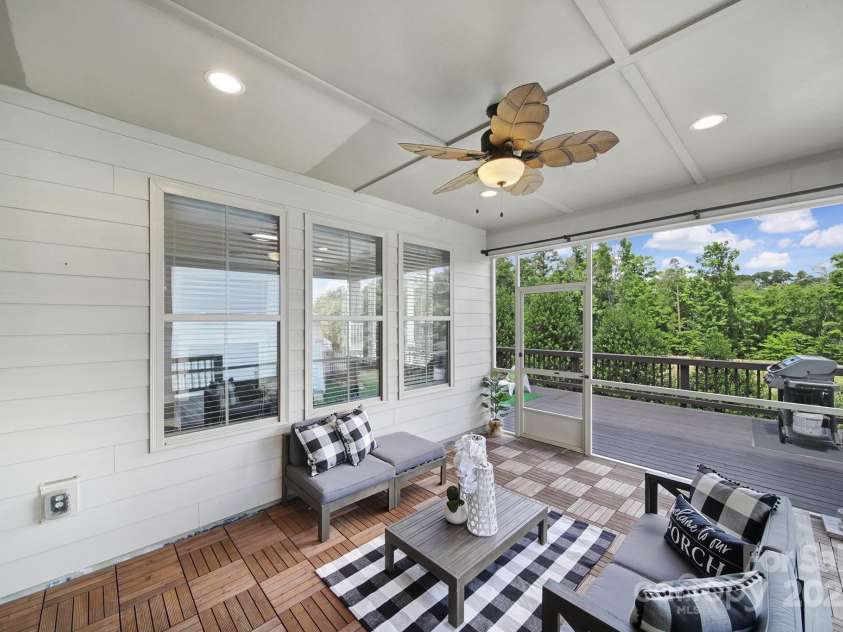 1001 Emory Lane, Fort Mill, SC 29708.  MLS# CAR4254300, YatesRealty ID 23894. Covered, screened, back porch