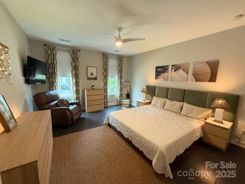 114 Mint Avenue, Mooresville, NC 28117.  MLS# CAR4265646, YatesRealty ID 23898. Primary lower level bedroom