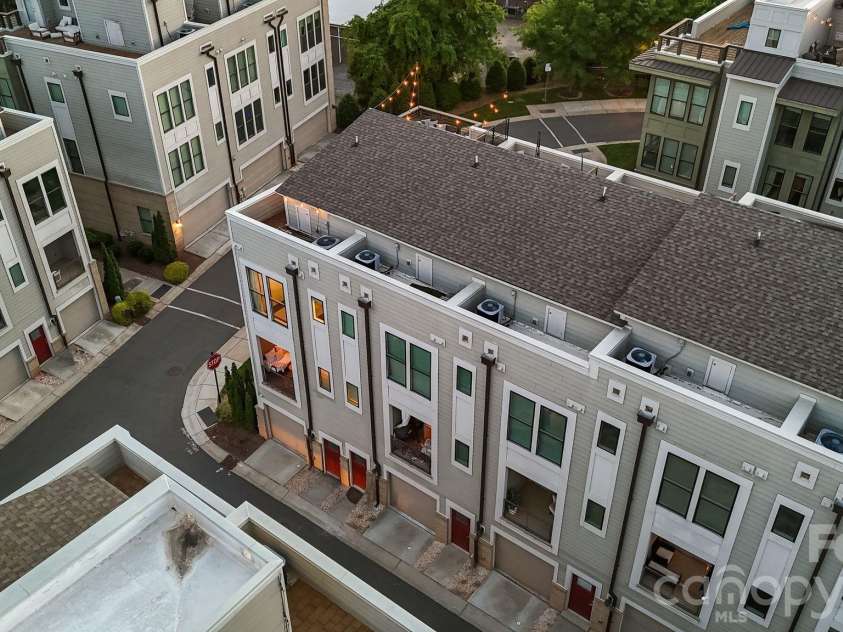 1605 Cannon View Lane, Charlotte, NC 28208.  MLS# CAR4364841, YatesRealty ID 23902. Aerial view.