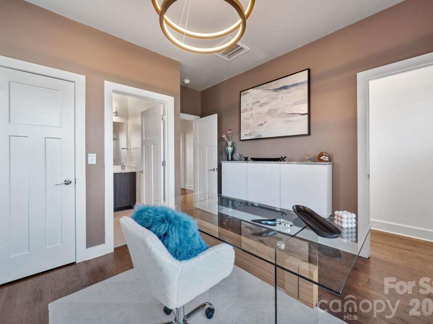 1605 Cannon View Lane, Charlotte, NC 28208.  MLS# CAR4364841, YatesRealty ID 23902. Secondary bedroom, currently utilized as a home office.