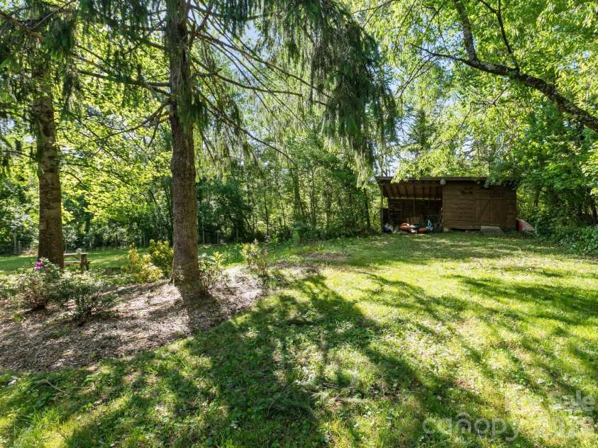 97 Columbia Circle, Hendersonville, NC 28792.  MLS# CAR4381538, YatesRealty ID 23914. Large Shed