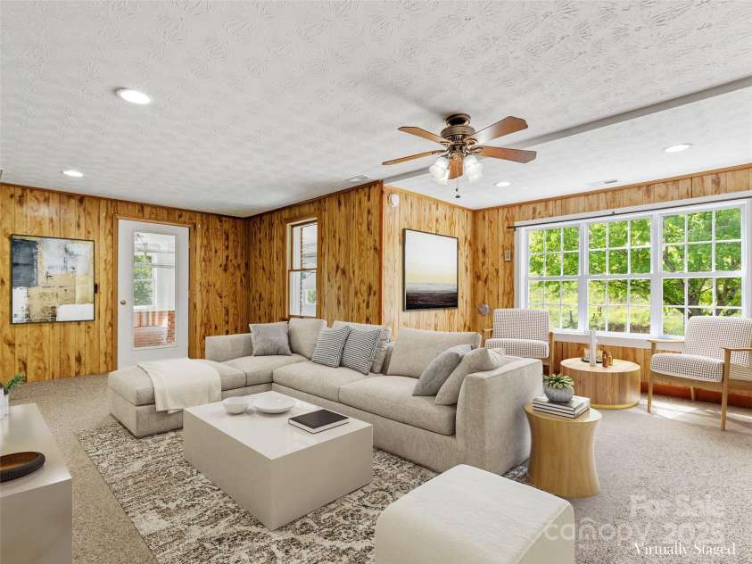 244 Carl Fox Road, Burnsville, NC 28714.  MLS# CAR4271259, YatesRealty ID 23928. VIRTUALLY STAGED Living Room