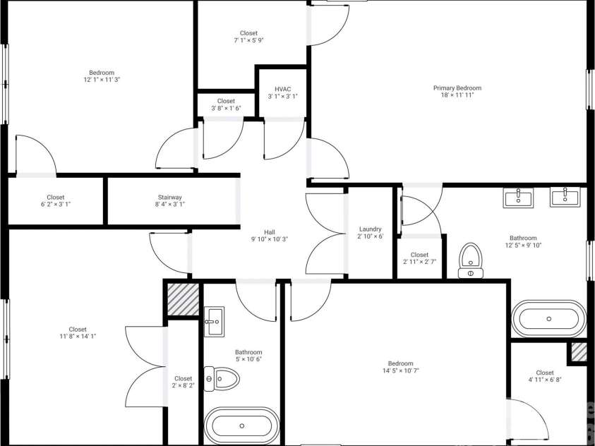 14304 Evening Flight Lane, Charlotte, NC 28262.  MLS# CAR4419208, YatesRealty ID 23945. 1st Floor