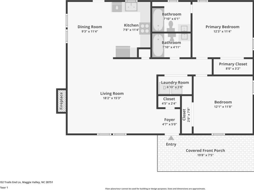 152 Trails End Lane, Maggie Valley, NC 28751.  MLS# CAR4380988, YatesRealty ID 23946. 
