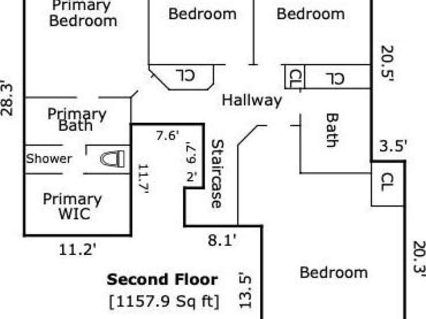 6408 Fillian Lane, Charlotte, NC 28269.  MLS# CAR4374628, YatesRealty ID 23984. Second Floor
