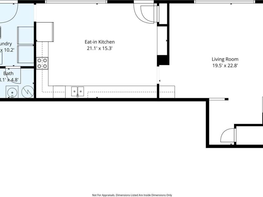 408 Hollis Road, Ellenboro, NC 28040.  MLS# CAR4379157, YatesRealty ID 23986. Basement with approx. room sizes