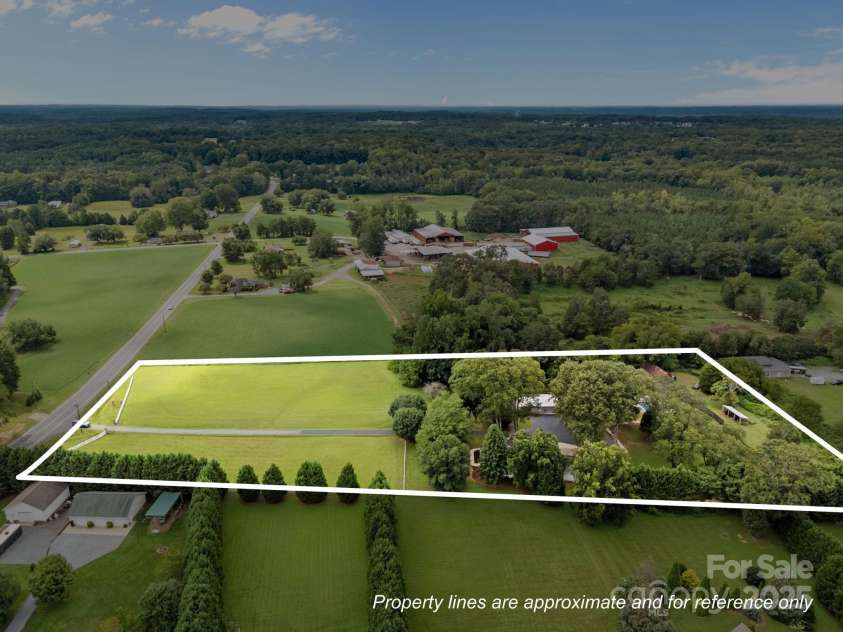 8900 Old Concord Road, Salisbury, NC 28146.  MLS# CAR4295325, YatesRealty ID 2399. Outline of your 6 acres