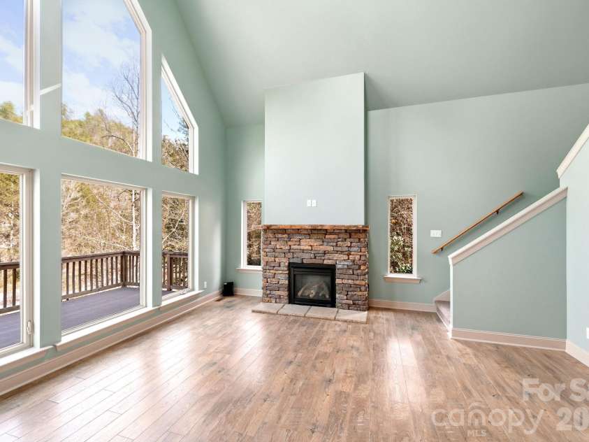 48 Back River Trail, Marshall, NC 28753.  MLS# CAR4362333, YatesRealty ID 23990. Spacious main level living room