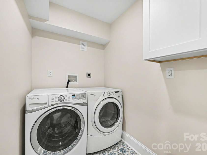 5500 Mcalpine Farm Road, Charlotte, NC 28226.  MLS# CAR4378170, YatesRealty ID 23992. Laundry room - basement 